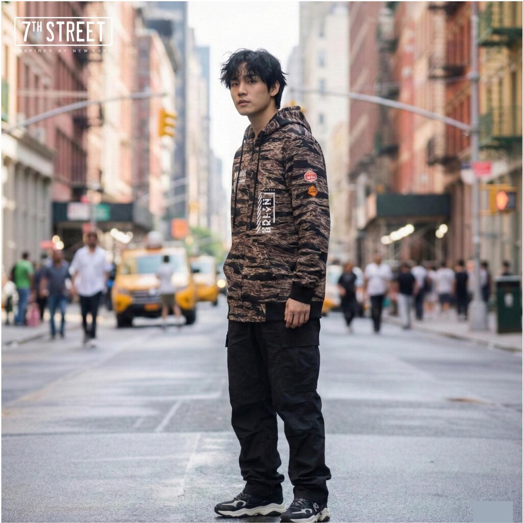 เสื้อฮู้ดแขนยาว 7ᵗʰ Street Hood Logo สวมใส่สบาย ระบายอากาศดี รุ่น HD-TCW