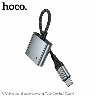 HOCO UPA34 UPA34A 2in1 ตัวแปลงหัวชาร์จ Type-C to Aux 3.5mm & TC ชาร์จ ฟังเพลง คุยสาย PD 60W อะแดปเตอร์แปลงเสียง hc5