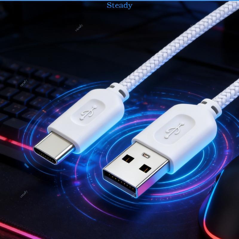 Steady 3 5 มม.สายเมาส์ USB สําหรับ AW720M AW620M อุปกรณ์ต่อพ่วงสําหรับเล่นเกมคุณสมบัติ Rapid 20W ชาร