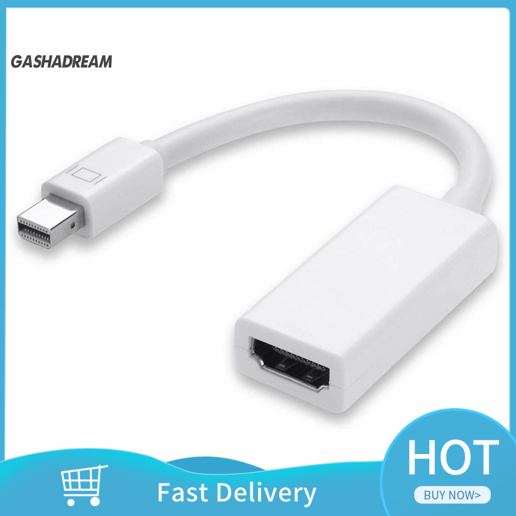 Thunder-Bolt Mini DisplayPort DP เป็นอะแดปเตอร์สายเคเบิลที่รองรับ HDMI สําหรับ iMac สําหรับ Macbook 