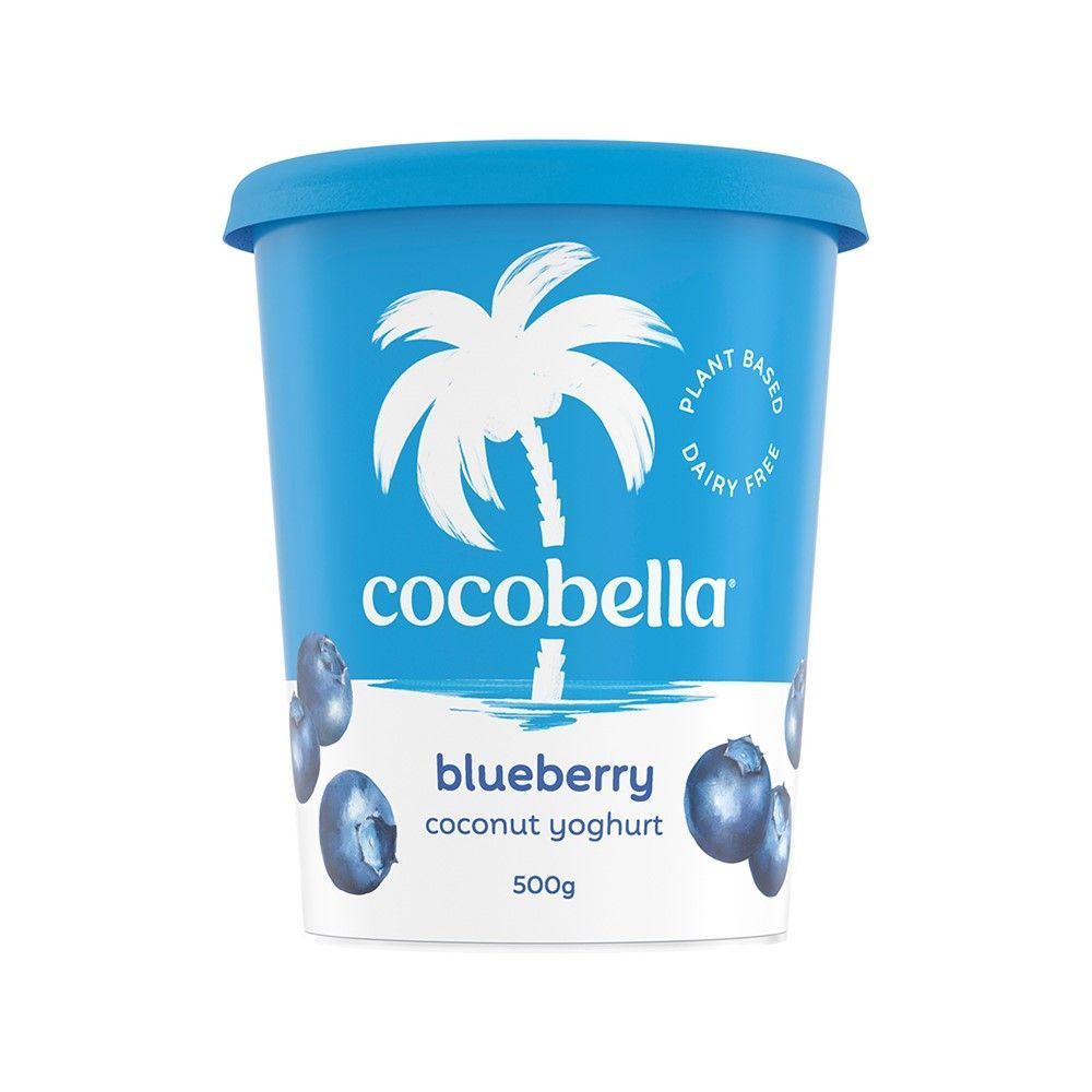 [สินค้าส่งด่วน] โคโคเบลล่า โยเกิร์ตน้ำนมมะพร้าว รสบลูเบอร์รี่ 500 กรัม COCOBELLA COCONUT YOGURT BLUE