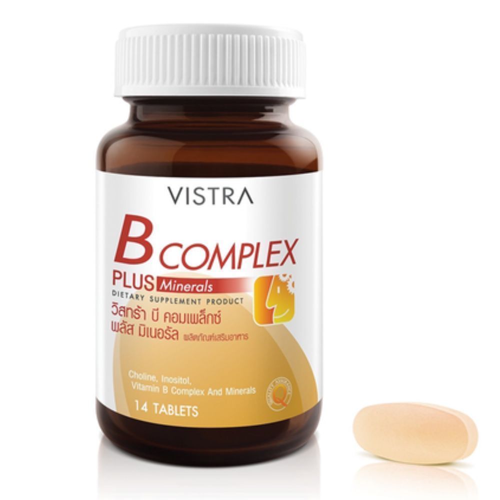[สินค้าส่งด่วน] วิสทร้า บี คอมเพล็กซ์ มิเนอรัล 14 แคปซูล VISTRA B COMPLEX MINERAL 14 CAPSULES