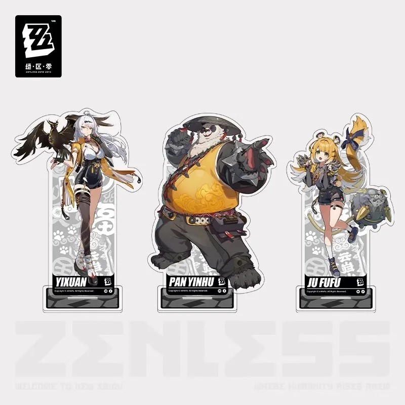 Standee Zenless Zone Zero ZZZ Mica รุ่นตัวอักษร Yixuan Pan Yinhu Ju Fufu โต๊ะเรียนตกแต่งของแท้เกมของ