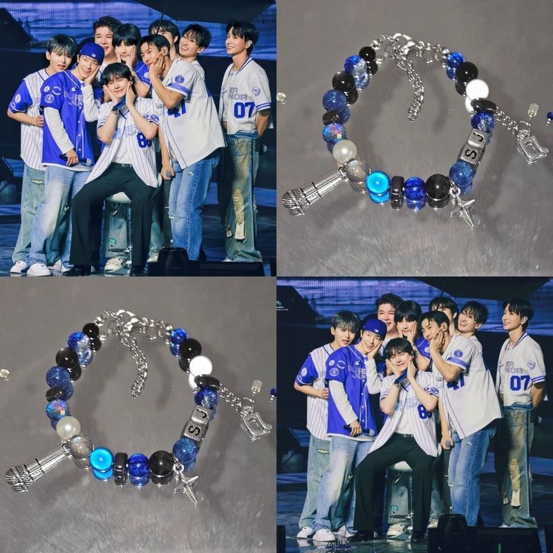 แนะนํา superjunior 20th Anniversary Concert Support Bracelet อัลบั้ม Peripheral Cover Bracelet Desig