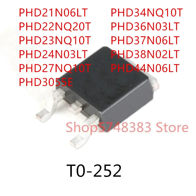 5PCS PHD21N06LT PHD22NQ20T PHD23NQ10T PHD24N03LT PHD27NQ10T PHD3055E PHD34NQ10T PHD36N03LT ทรานซิสเต