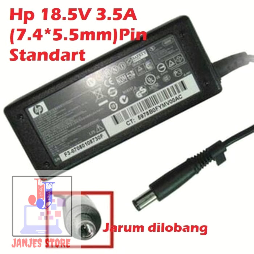 ต้นฉบับ HP COMPAQ ADAPTER 18.5V 3.5A (7.4Mx5.0MM) NEEDLE PIN 820 G1 G2 840 CQ40 CQ60 รับประกัน 3 เดื