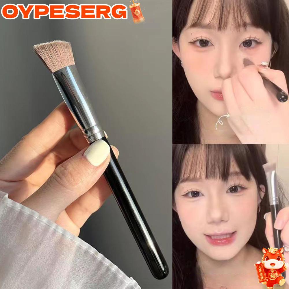 OYPESERG แปรงไฮไลท์, รูปร่างจมูกสดใสภายใต้แปรงแต่งหน้าตา, แปรงรองพื้นสามเหลี่ยมมุมผู้หญิง
