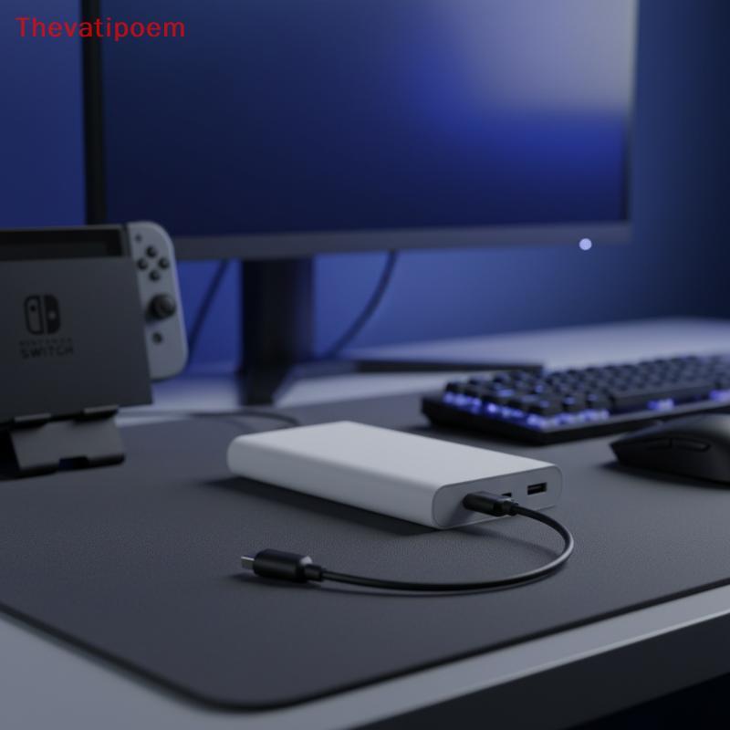 [Thevatipoem] สายชาร์จ Type C พร้อม NDSI 3DS 2DS XL LL ใหม่ 3DSXL 2DSXL สายทนทานสําหรับคอนโซลเกมใช้ร