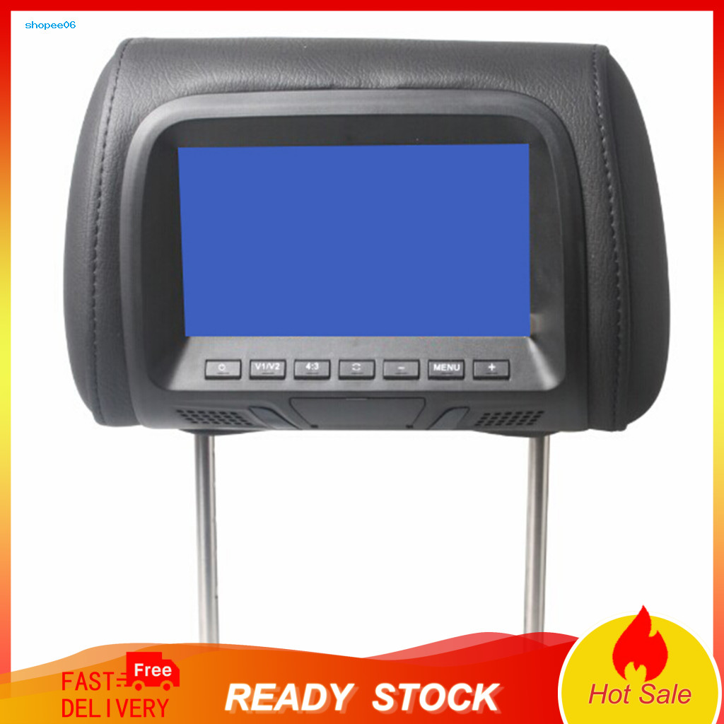 SETN L7M ความบันเทิงที่นั่งด้านหลังหน้าจอ LED LCD Universal 7 นิ้ว Clear Definition Headrest Monitor