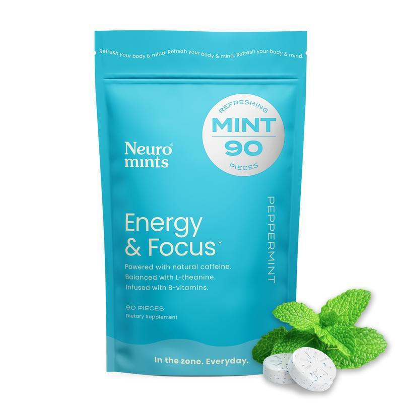 Neural Energy Caffeine Mint (90 เม็ด) -Promote Brain Vitality