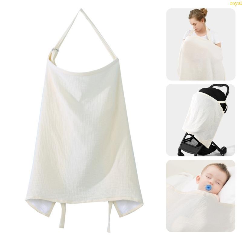 (ส่วนลดสูง)oyalking.th Upgraded Nursing Apron Soft Breathable Nursing Cover for Different Situation
