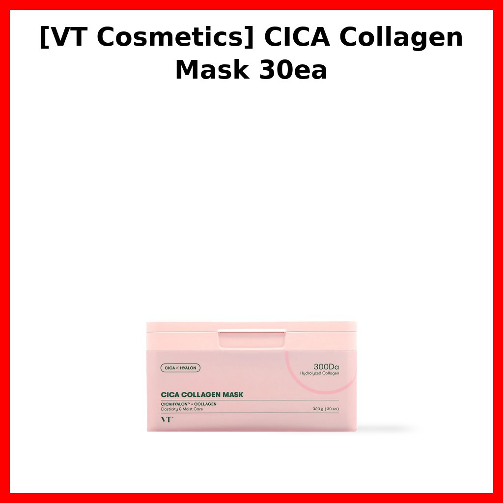 [VT Cosmetics] CICA Collagen Mask 30ea /30 แผ่น Daily Mask/ Collagen Boost