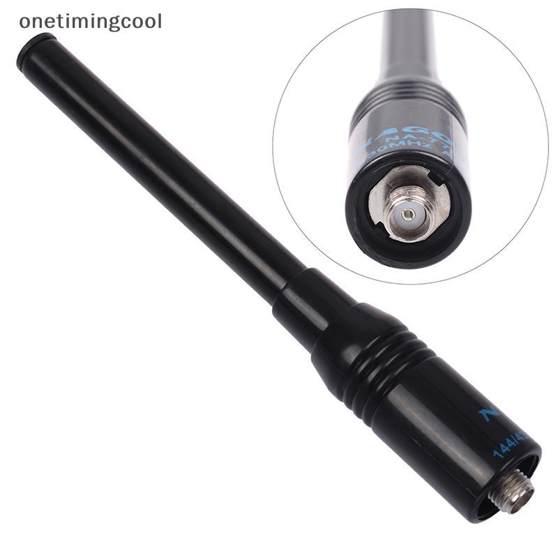 Onth NA-773 SMA-F UHF + VHF เสาอากาศแบบยืดไสลด์แบบใช้มือถือสําหรับ BAOFENG UV-5R/82/B5/B6 888S Cool