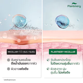 Plantnery Cleansing Water แพลนท์เนอรี่ คลีนซิ่งวอเตอร์ 400ml (Snow Lotus/Rose Ceramide)