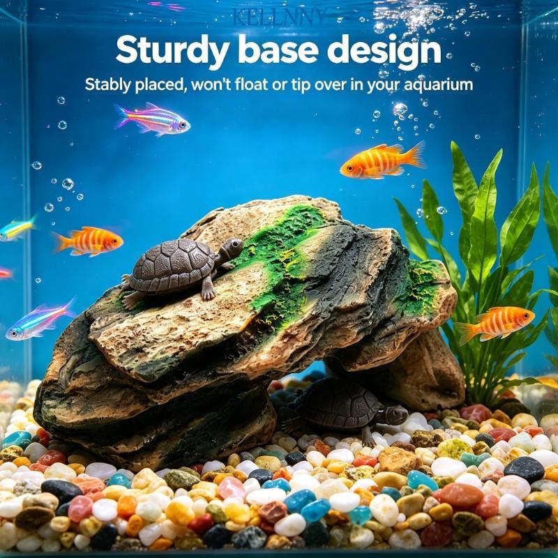 Kellnny Natural Habitats สัตว์เลื้อยคลานปีนเขาแพลตฟอร์มลื่น Basking Spots