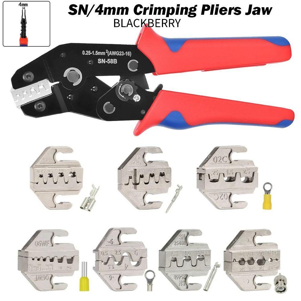 BLACKBERRY CRIMPING คีมขากรรไกร,โลหะผสมกว้าง 4 มม.SN CRIMPING คีม Jaw, 48B 58B 06WF 2549 03H SN-2546