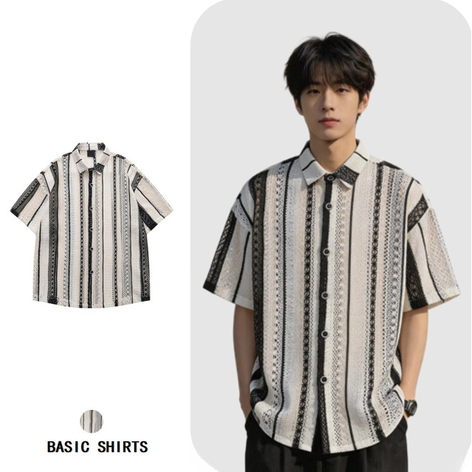 Knit collection เสื้อดีไซน์หลวมสไตล์ย้อนยุค ลายถักสำหรับฤดูร้อน knitwear knit shirts