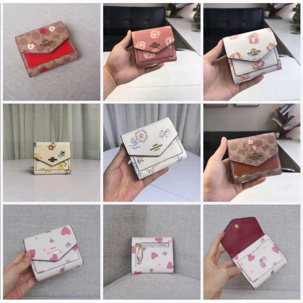 31822 1131 69849 67246 76317 กระเป๋าสตางค์ผู้หญิง ซองสั้นกระเป๋าสตางค์ Small Wallet 6D8B5FGK