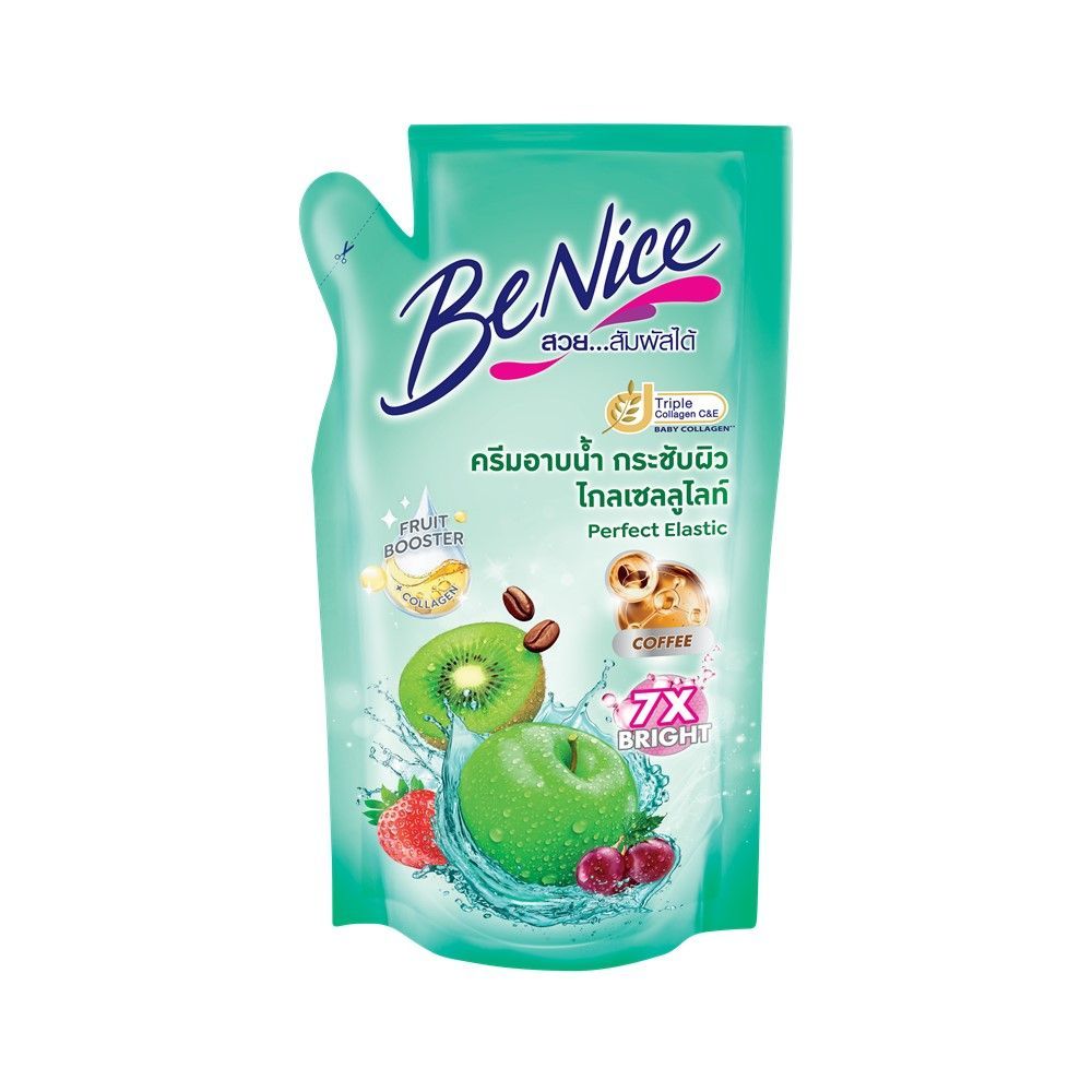 [สินค้าส่งด่วน] บีไนซ์ครีมอาบน้ำ รีฟิล เขียว400มล. BENICE SHOWER CREAM 400ML.GREEN REFILL