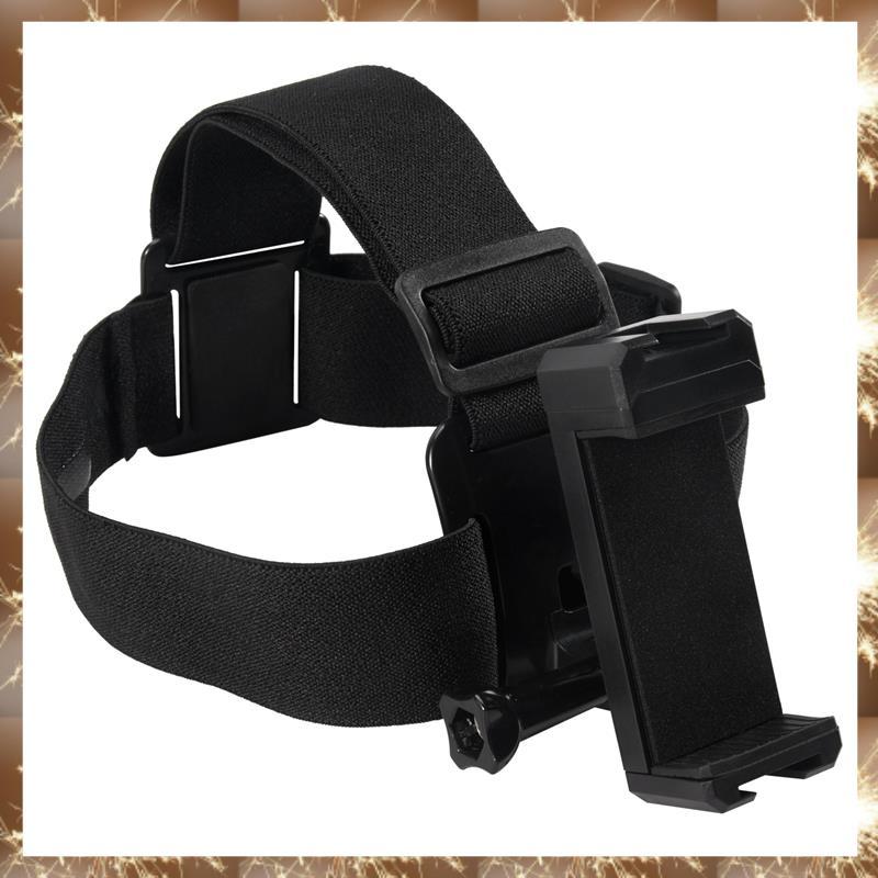 (YHQN) Universal Head Strap Mount Head Strap Head Holder with Mobile Phone Clip Holder for Smartphon