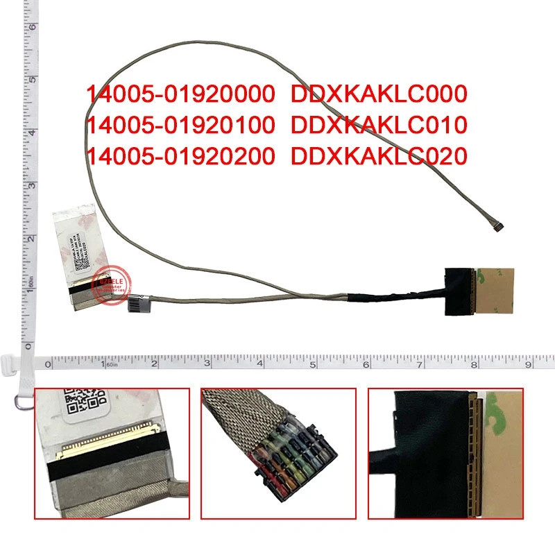 LCD LVD สายวิดีโอสําหรับ Asus X540L X540LA X540LJ X540U X540S X540SA X540SC X540Y X540YA R540S R540S