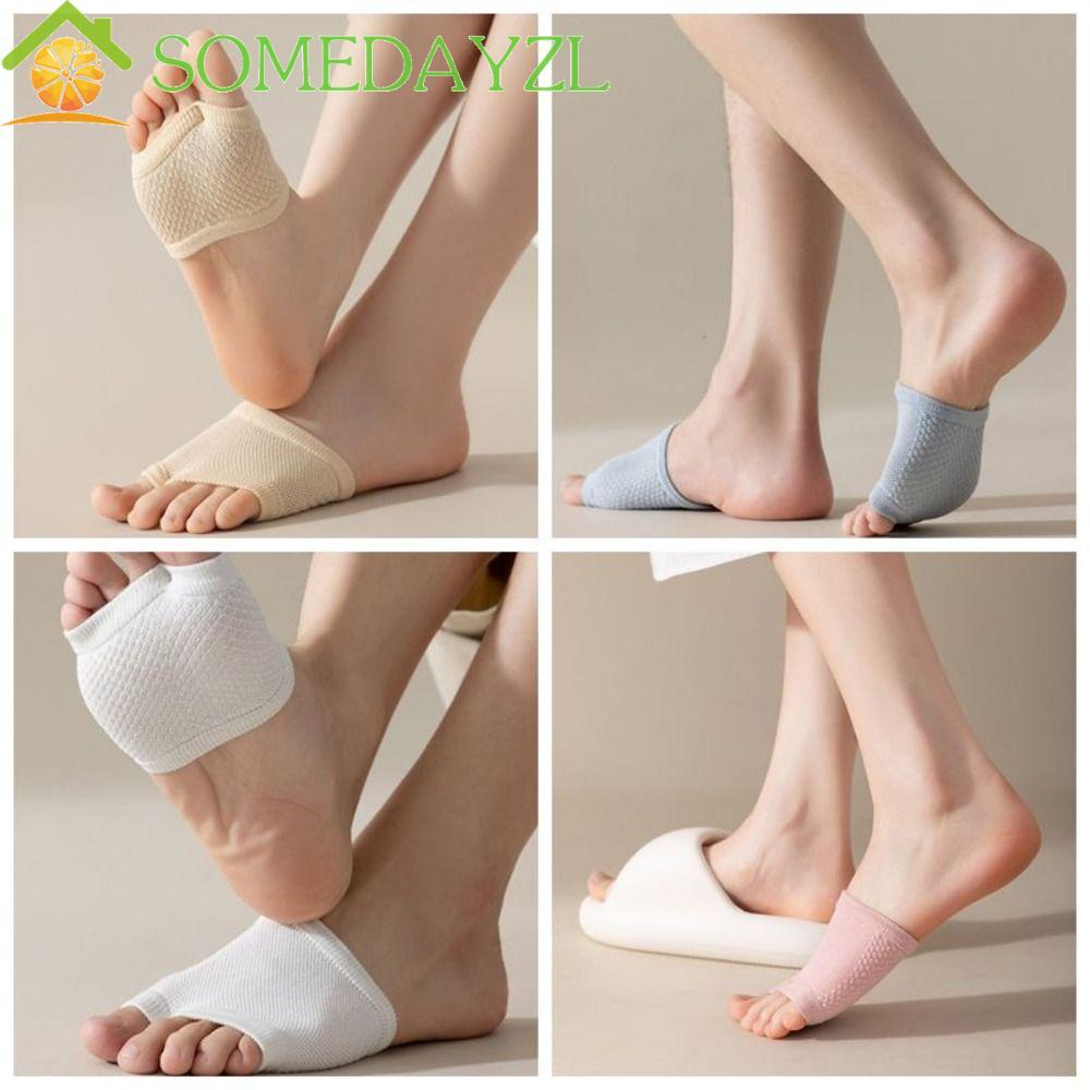 SOMEDAYZL Forefoot Socks, Elastic Splitting Toes Half Feet Socks, Fashion Soft Invisible Boat Socks 
