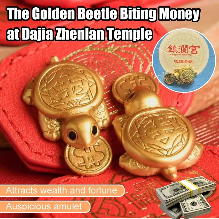 100% Lucky Beetle กัดเงินทุกคน Zhenlan Palace Dajia Zhenlan Palace กัดเงินเต่ากระเป๋าสตางค์เงินเต่าน