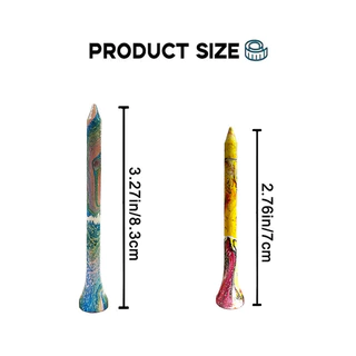 ทีออฟกอล์ฟ GOLF TEE WOODEN MARKING TEE 70/83MM（ 3PCS ）EST-4301 #SPOT GOODS#