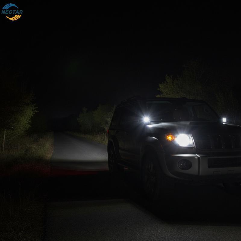 TAR 7 นิ้ว LED Light Bar แถวเดียวทํางาน Spotlight Energy Efficient Long Life สําหรับรถยนต์ Off Road 