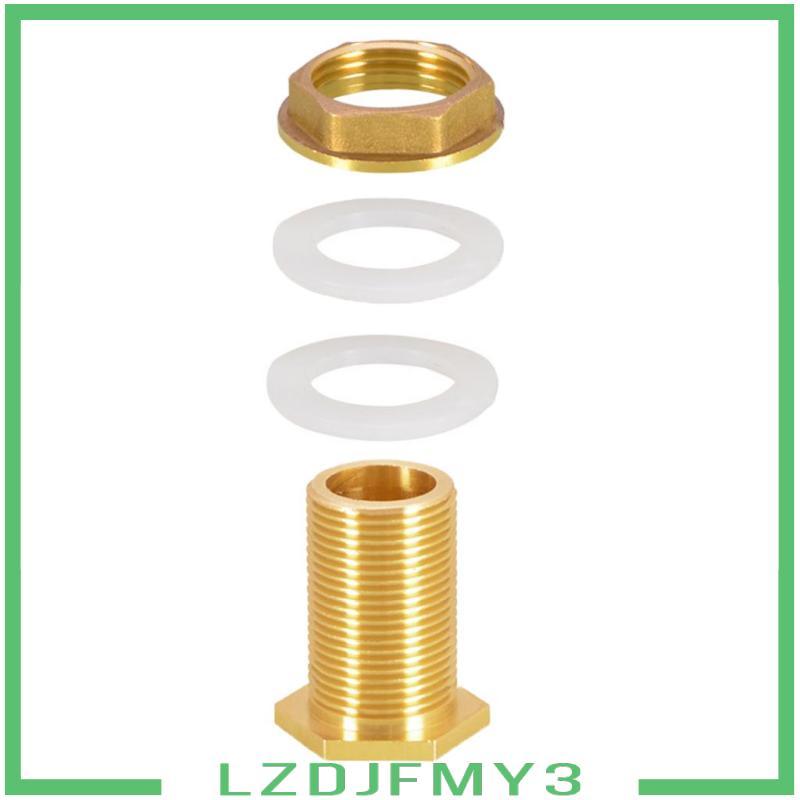 [Lzdjfmy3] ขั้วต่อถังน้ําทองเหลือง DN15 DN20 DN25 ชุดพอร์ตฟลัช - สีเหลือง, DN25