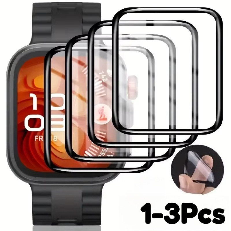 1-3 ชิ้นสีดําขอบกระจกนิรภัยสําหรับนาฬิกา Huawei Fit 5 4 3 Pro กระจกโค้งป้องกันหน้าจอสําหรับ Huawei นาฬิกา Fit 4Pro 5Pro 3 4 5 HD กระจกป้องกัน