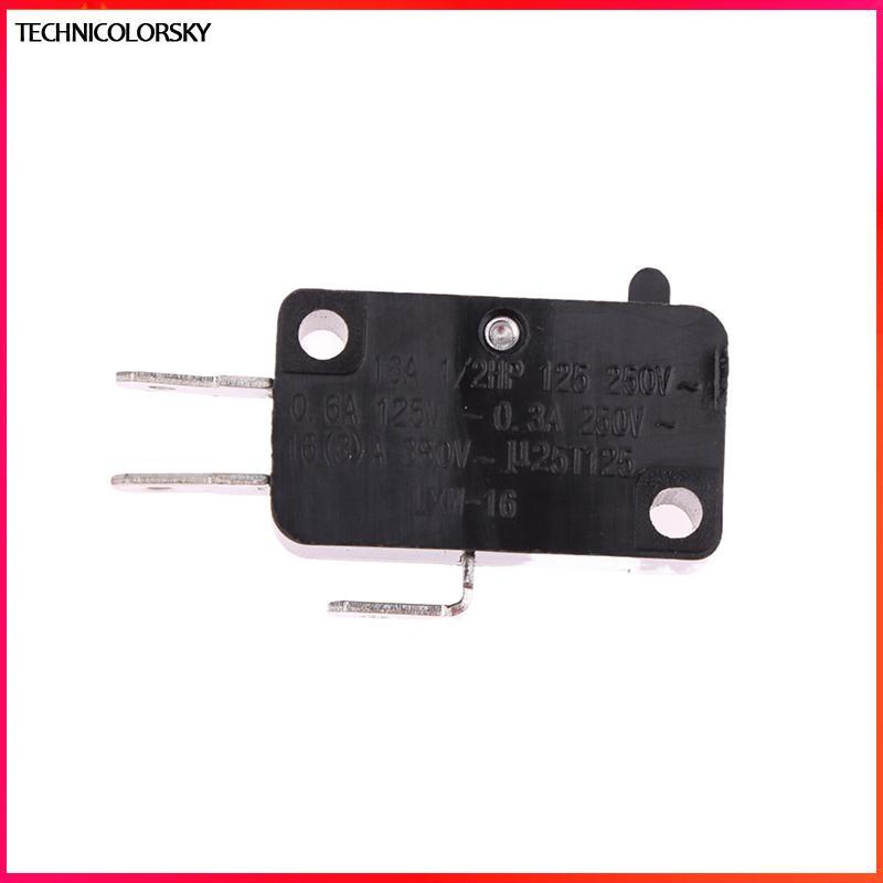Technicolorsky KW1-103 Micro Switch 16A 250V ปกติ Close Switch 3 Pin Micro Switch สําหรับเตาอบไมโครเวฟประตูเครื่องซักผ้าหม้อหุงข้าว TSY