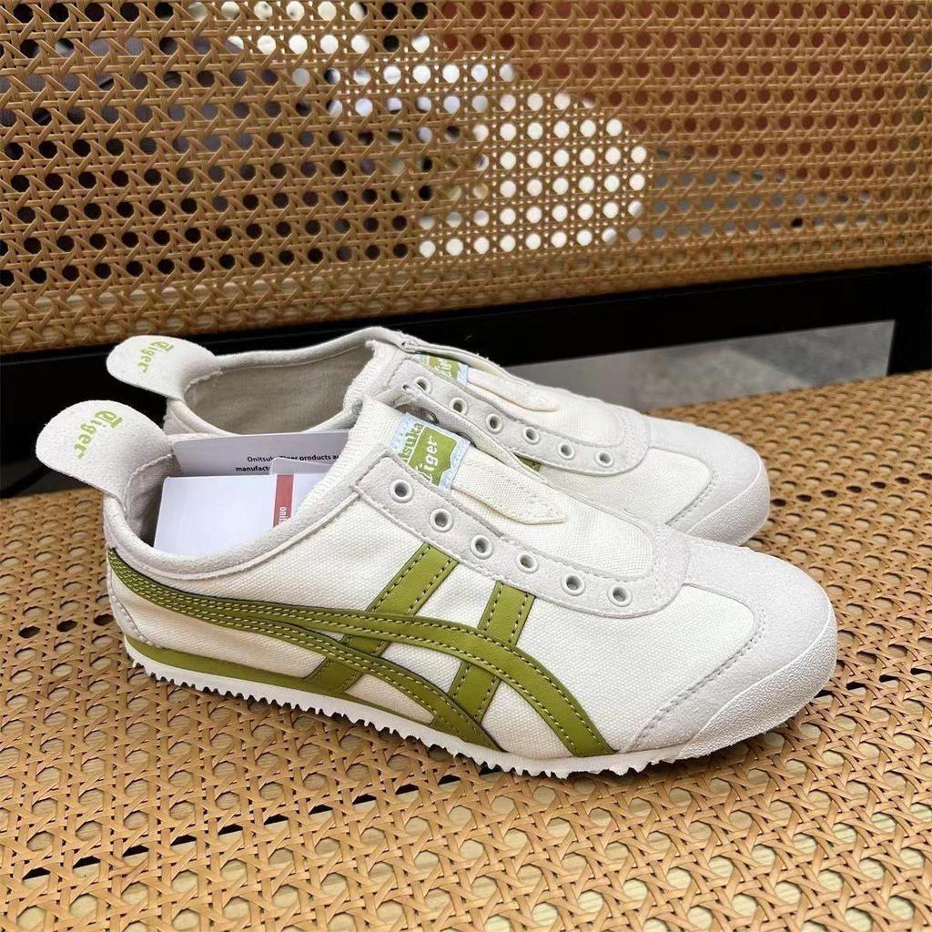 Onitsuka Tiger Mexico 66 Slip-on Slip-on Low-Top Breathable Sports Casual Shoes ขนาด 36-45 2P1O