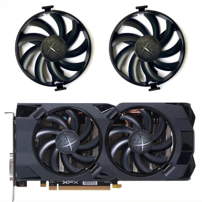XFX FDC10U12S9-C RX470 GPU CoolerสําหรับXFX AMD Radeon RX 470 480 580 RX580 RX480 RX470 กราฟิกพัดลมร