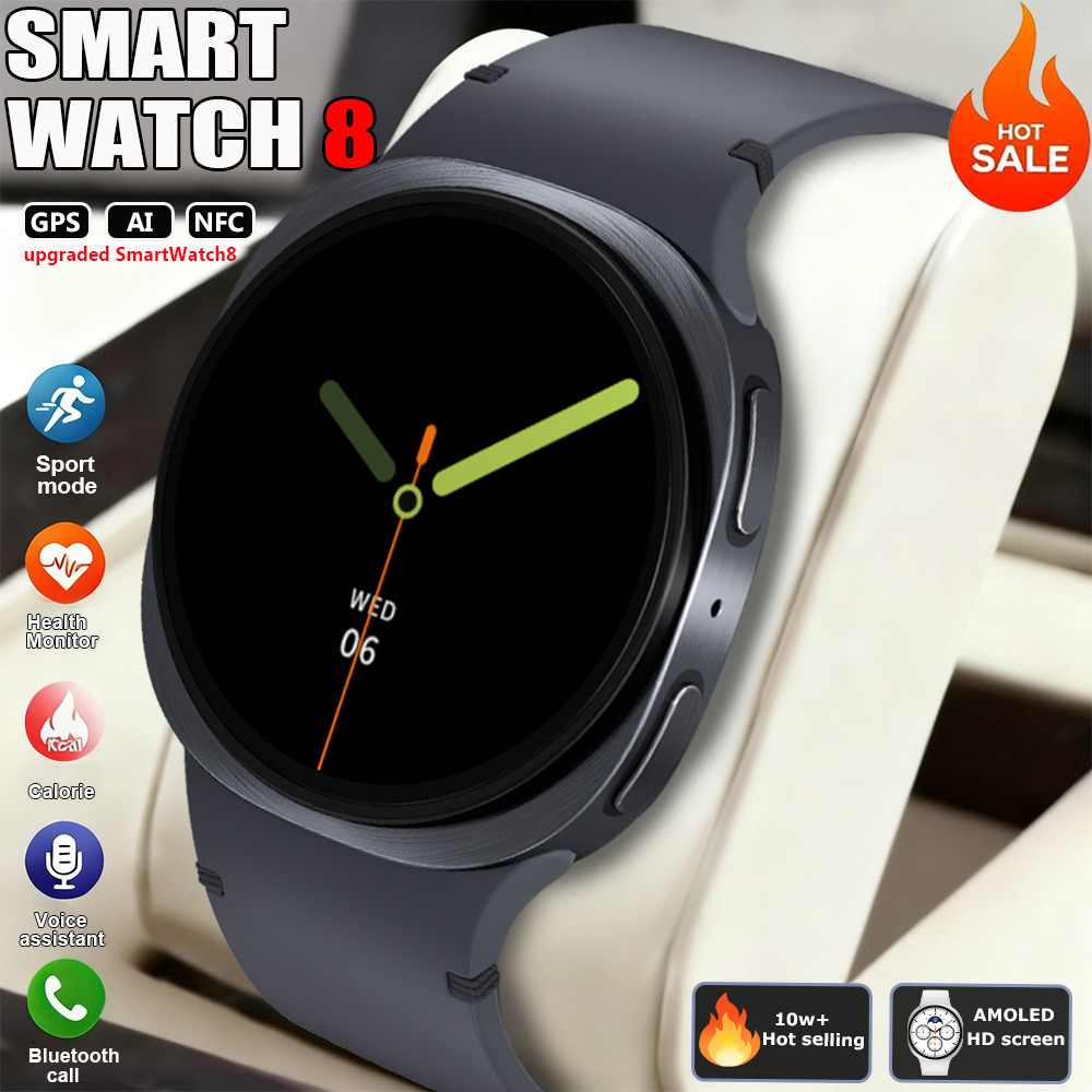2026 ใหม่สําหรับ Galaxy นาฬิกา 8 GPS Tracker Smartwatch ผู้ชายผู้หญิง BT Call IP68 กันน้ําเข็มทิศกีฬานาฬิกา