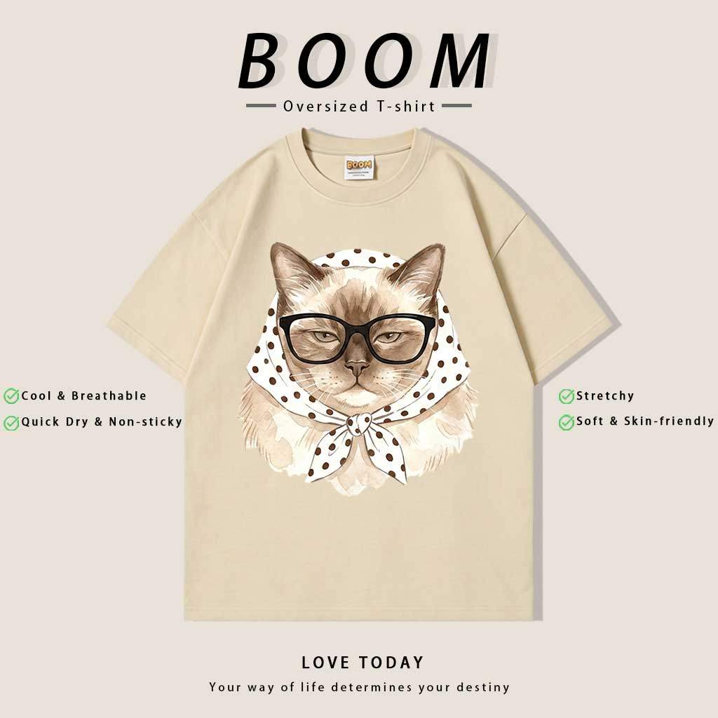 COD (จัดส่งตลอด 24 ชั่วโมง）BOOM 【ส่งจากไทย】เสื้อยืดลายดอก สงกรานต์ สไตล์เกาหลีแบบใหม่ ท็อปส์ซูผู้หญิง ลายสวย ผ้านุ่ม