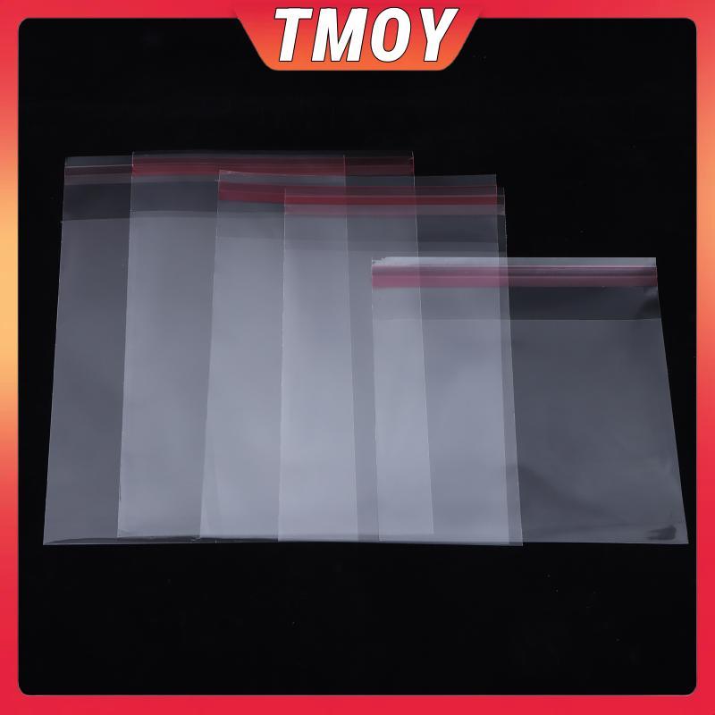 TMOY 100PCS Self-Adhesive กระเป๋าสําหรับ PS1 PS2 PS3 PS4 PS5 Xbox360 One NS NDS WII กล่องเกมกันฝุ่น 