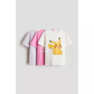 H&M(เอชแอนด์เอ็ม) ชุดเสื้อยืดเจอร์ซีย์พิมพ์ลาย 3 ชิ้น เด็กผู้หญิง 0937175_24