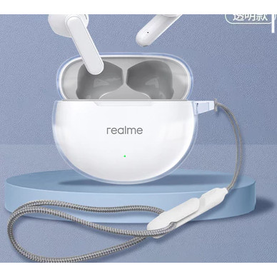 Realme Buds T01 เคส Soft TPU ใสฝาครอบป้องกันหูฟัง Realme T01 Casing