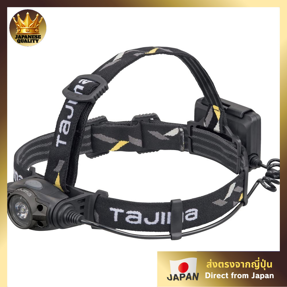 ไฟฉายคาดศีรษะ LED Tajima [LE-F351D-GA] สีดำกันเมทัล ความสว่างสูงสุด 350 ลูเมน ปรับได้ 3 โหมด กันน้ำม