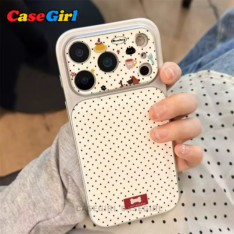 เคสไอโฟน iPhone 15 11 13 16 17 14 12 Pro Max 16 15 14Plus คิ้วฮิต ลายจุดด่างดำสุนัขน่ารัก อินส์ กันกระแทก