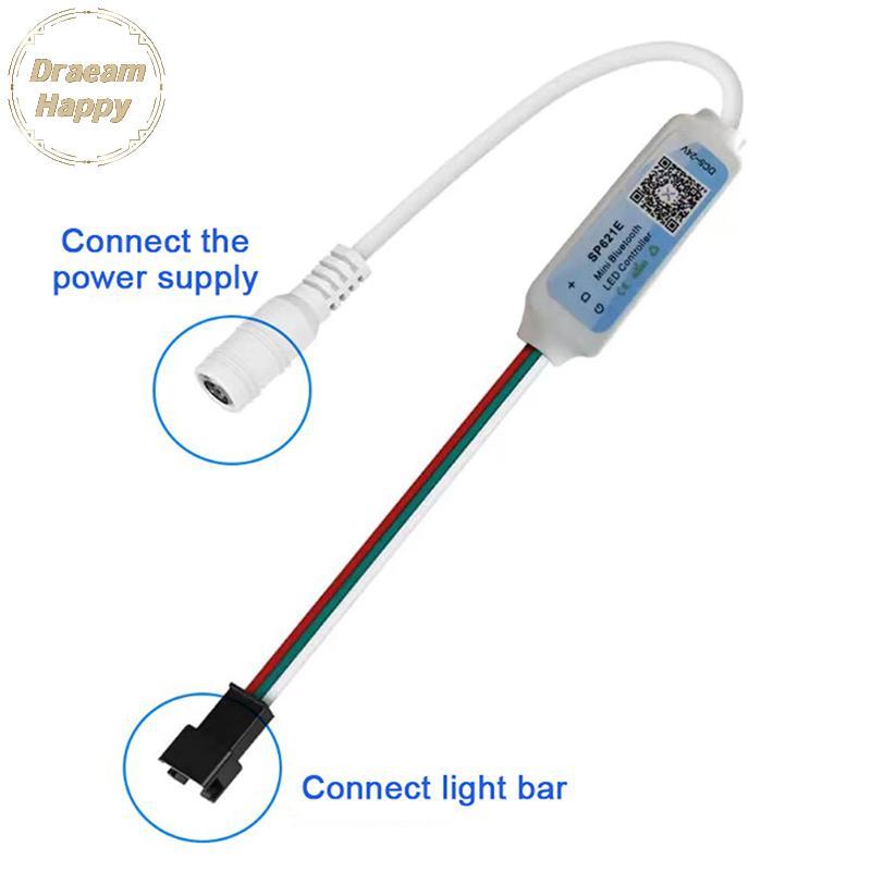 DH SP621E Mini RGB Controller สําหรับ WS2811 WS2812 WS2813 LED Strip Light Control -24V TH