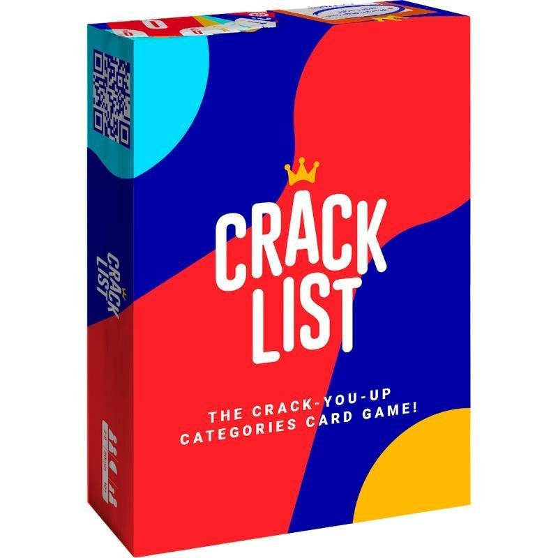 Crack List - เกมไพ่ Categories ที่ Crack-You-Up |   ผู้เล่น 2+ |   เกมที่รวดเร็วและหนักสําหรับวัยรุ่