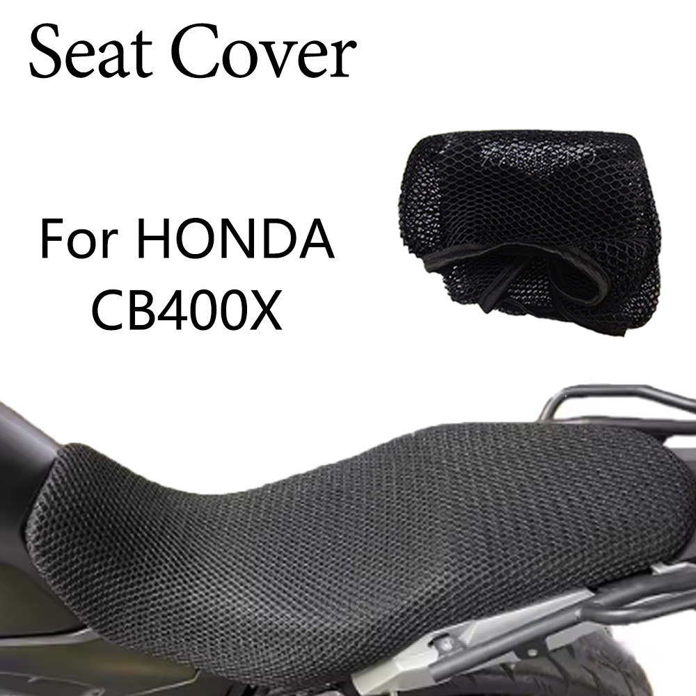 สําหรับ HONDA CB400X CB 400X CB400 X 400 ผ้าคลุมเบาะรถจักรยานยนต์ฉนวนกันความร้อน 3D ผ้าตาข่าย Breath
