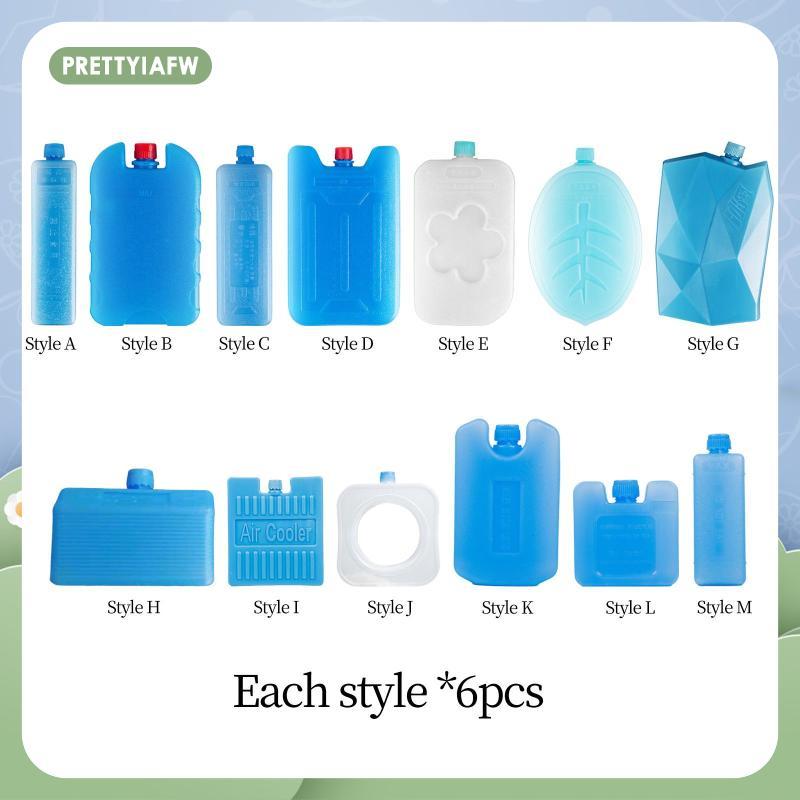 [prettyiafw] 6x Ice Packs Blocks ที่ Simply Stays สําหรับ Longer สําหรับ Cool Bag Cool Box Ice Box I