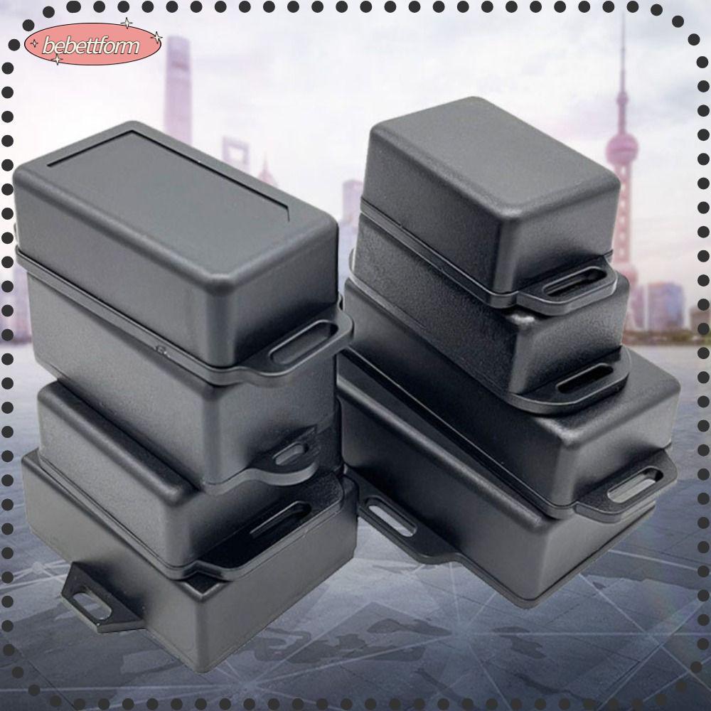 อุปกรณ์ไฟฟ้า BEBETTKISS, กล่องโครงการอิเล็กทรอนิกส์ DIY กันน้ําสีดํา, PCB 9 รูปแบบ, กล่องไฟพลาสติก ABS โครงการอิเล็กทรอนิกส์