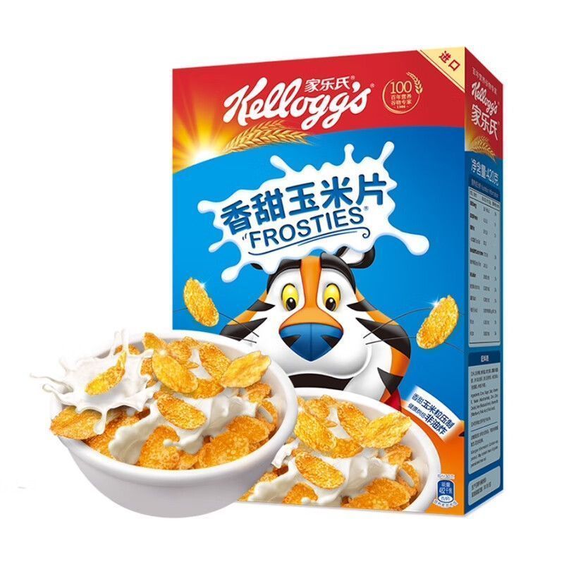 [Kelloggs] คอร์นเฟลกส์โรงแรมนําเข้าธัญพืชมีคุณค่าทางโภชนาการอาหารเช้าสําหรับเด็กเครื่องดื่มสําเร็จรู