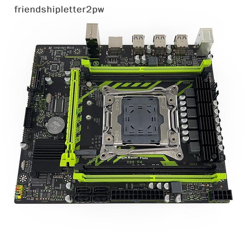 (แฟน) X99-P4 2011-3 เมนบอร์ดชุดเดสก์ท็อป ECC Server DDR4 X99 2660V3 2680V4 หน่วยความจํา NVME M.2 SAT