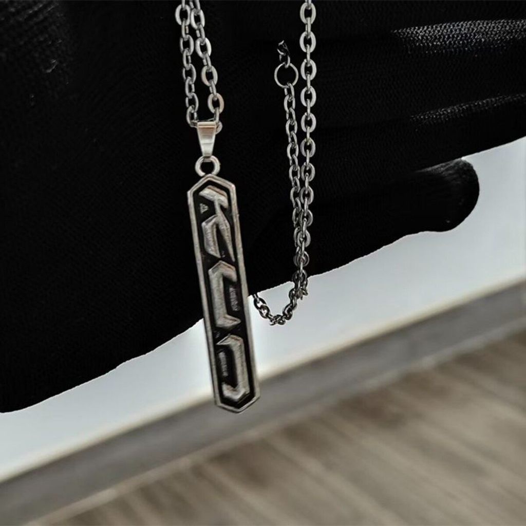 สไตล์ใหม่คุณภาพสูงรุ่น Cai Xukun อัลบั้มใหม่ KUN สินค้า Replica สร้อยคอพัดลม Cheer Clavicle Chain