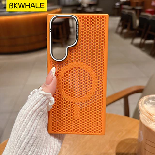 BKWHALE Magnetic Cooling เคสโทรศัพท์กันกระแทกความร้อนกล้องขอบนุ่มสําหรับ Samsung S26 S25 S24 S23 Ultra Plus + S26 + S25 + Breathable Matte ฝาครอบปลอก